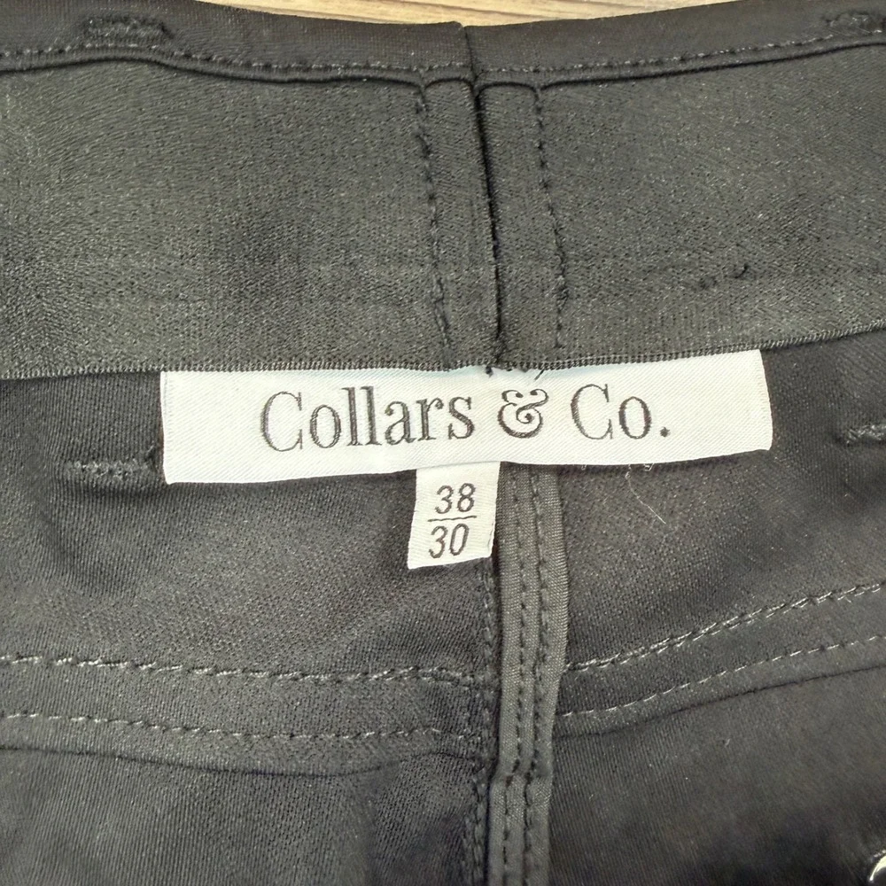 Collars & Co Mens Size 38x30 CEO Tech Pull-On Pants Black Performance‎ NEW